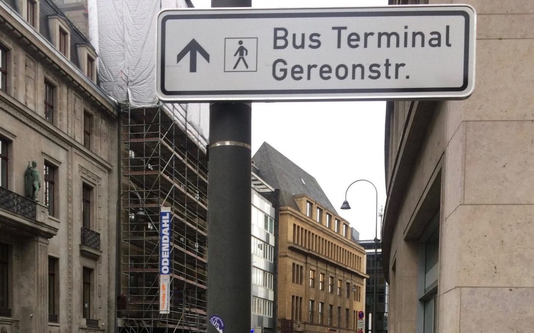 The tourist bus stop in Cologne: Where is it in 2020?